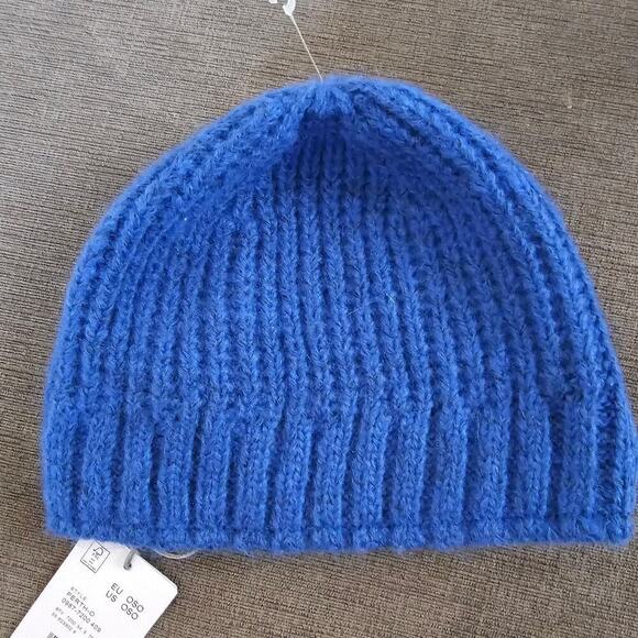 NWT BOGNER Women\'s Royal Blue Ribbed Knit Rania Beanie Hat One Size main image 4